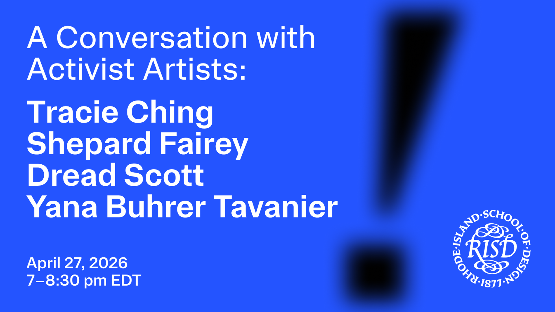 RISD: A Conversation with Activist Artists